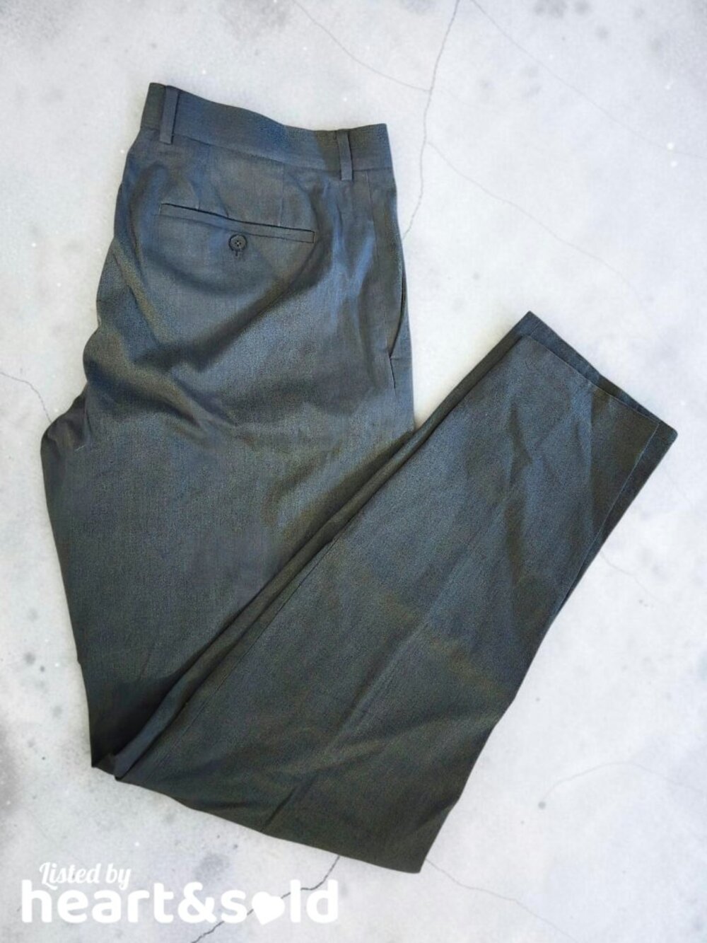 Mens Express Charcoal Gray Dress Pants